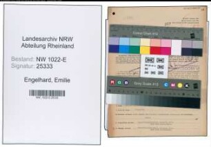 Entnazifizierung Emilie Engelhard , geb. 11.03.1897 (Gruppenmeisterin)