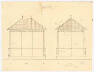Warenhaus Wertheim, Leipziger Straße, Berlin 3. Bauabschnitt: Ausstellungspavillons im Lichthof, 1:10