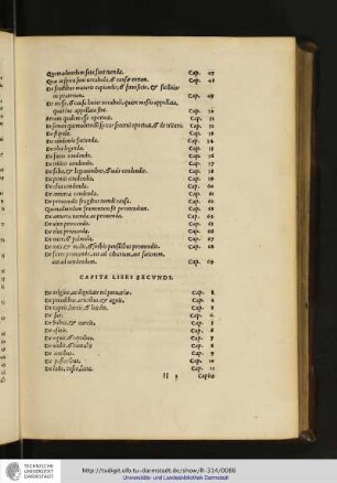 [M. Terentii Varronis de re rvstica] capita libri secundi