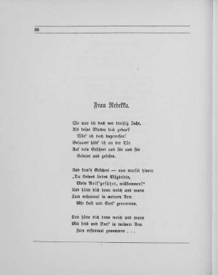 Frau Rebekka.