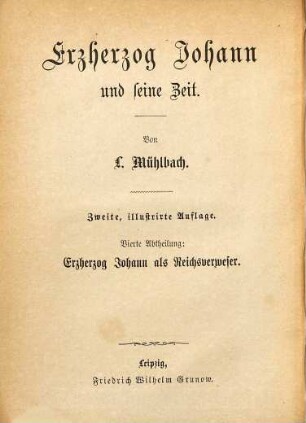 Erzherzog Johann als Reichsverweser