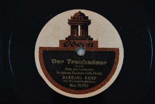 Der Troubadour : Arie der Leonore: In deines Kerkers tiefe Nacht / (Verdi)