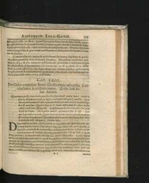 Cap. XXIII. De Odio veterum Sveo-Gothorum adversus scuriles ludos, & civilitatis amore.
