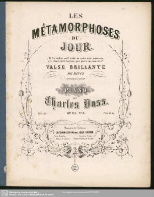Valse brillante de Ricci : op. 175. No. 4