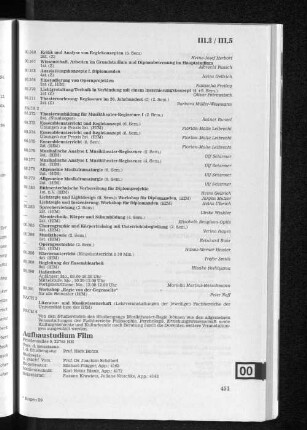 Aufbaustudium Film