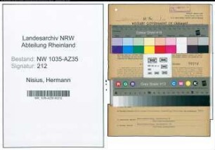 Entnazifizierung Hermann Nisius , geb. 10.07.1889 (Heizer)