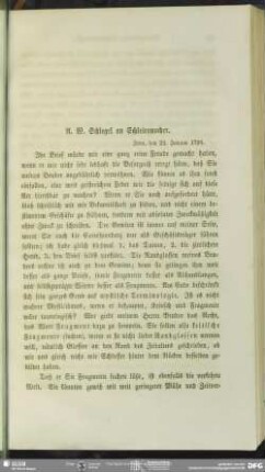 August Wilhelm von Schlegel an Friedrich Schleiermacher, Jena, 22.01.1798