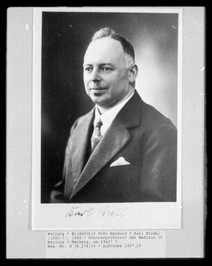 Karl Strehl (1886-?), 1940-? Honorarprofessor der Medizin in Marburg