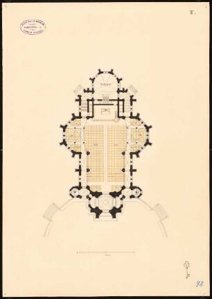 Peterskirche, Frankfurt/Main: Grundriss EG 1:200