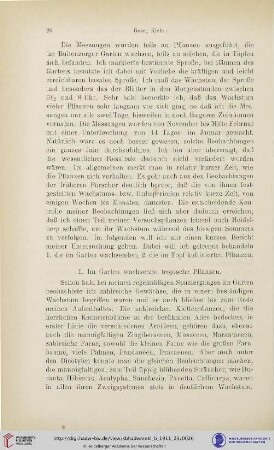 1. Im Garten wachsende tropische Pflanzen
