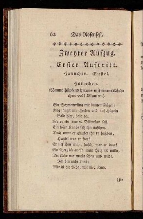 Erster Auftritt.- Sechster Auftritt.