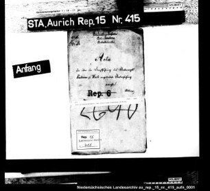 Die Pflichtwidrigkeit des Untervogts Fastenau in Hinte