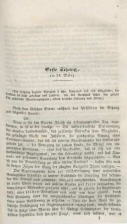 3-61 Erste Sitzung, am 18. März