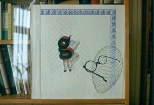 Mutter und Kind. Feder, Tusche, Pinsel, Deckfarben, Collage; 49,8 x 50 cm (1936; H. Rose)