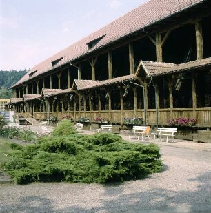 Bad Salzungen. Westliche Wandelhalle. Ansicht von Südwesten