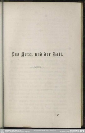 Das Hotel und der Ball