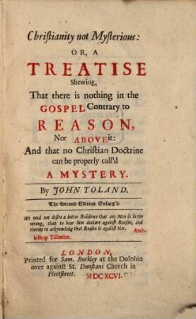 Christianity not mysterious