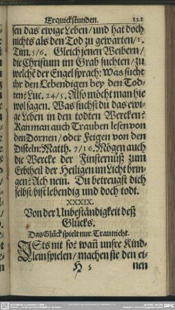 XXXIX. Von der Unbeständigkeit deß Glücks