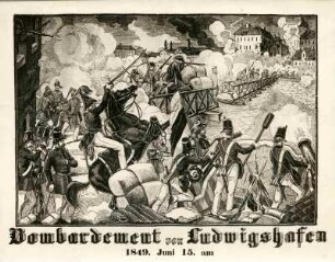 1849 Beschießung durch die Aufständischen