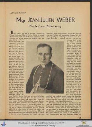 Mgr Jean-Julien Weber.