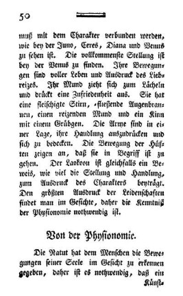 Von der Physionomie.