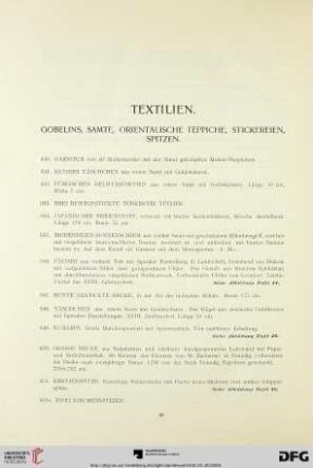 Textilien (Nr. 640-677)