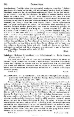 208, Schnitzer, Moderne Behandlung der Geisteskranken, 1906