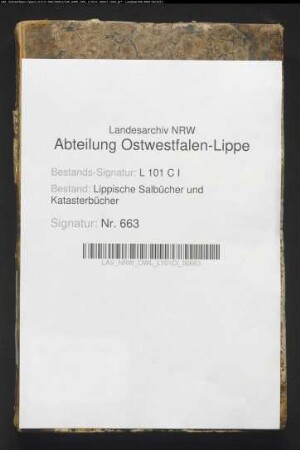 Meßbuch der Bauerschaft Schlangen von 1823/24