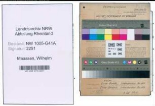 Entnazifizierung Wilhelm Maassen , geb. 18.01.1912 (Polizist)
