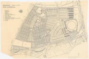 Bebauungsplan von Köln-Vogelsang: Lageplan 1:2500