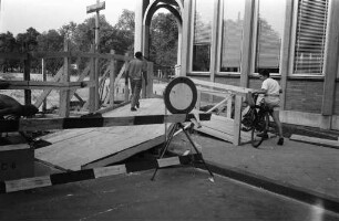 Umgestaltung des Schloßplatzes im Rahmen der Bundesgartenschau 1967.