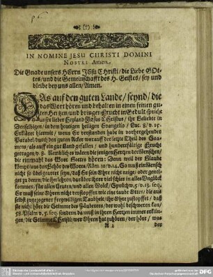 Leichenpredigt : Christliche Leich-Predigt