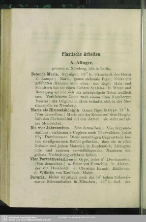Plastische Arbeiten