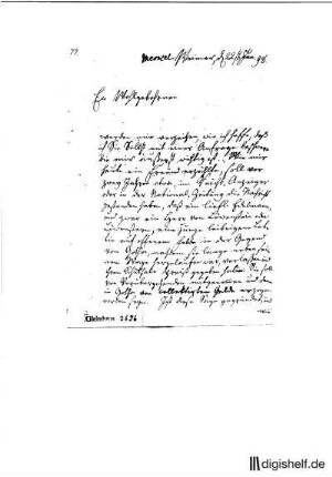 2: Brief von Garlieb Helwig Merkel an Rudolf Zacharias Becker