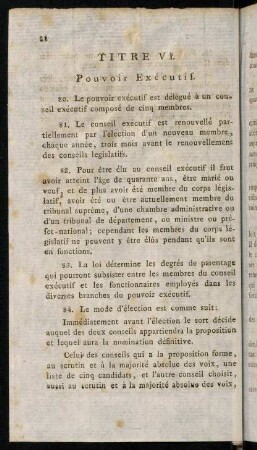18-25, Titre VI - Titre VIII