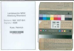 Entnazifizierung Heinrich Kuss , geb. 03.05.1896 (Stadtinspektor)
