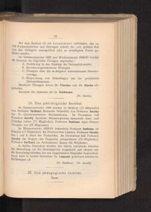 24. Das philologische Institut.