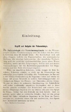 Palaeozoologie, 1. Protozoa, Coelenterata, Echinodermata und Molluscoidea
