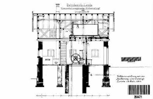 Unterschüpf: Nebengebäude Wasserstation Längsschnitt (mit FU)