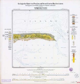 [2211] Langeoog-Ostende, Geologische Karte von Preußen und benachbarten Bundesstaaten