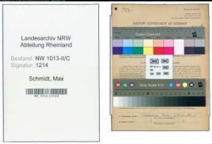 Entnazifizierung Max Schmidt , geb. 25.01.1893 (Kaufmann)