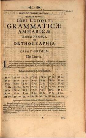 Grammatica linguae amharicae : quae vernacula est Habessinorum in usum eorum qui cum antiqua hac et praeclara natione christiana conversari volent