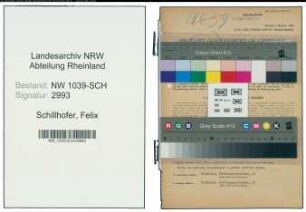 Entnazifizierung Felix Schillhofer , geb. 26.08.1895 ()