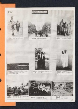 Albumblatt 33 mit Angebotsserie "Deutsch-Ost-Afrika"