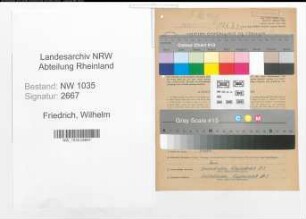 Entnazifizierung Wilhelm Friedrich , geb. 12.03.1912 (Steiger)