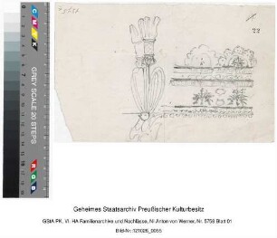 Blumenornamente (Handskizze, Bleistift)