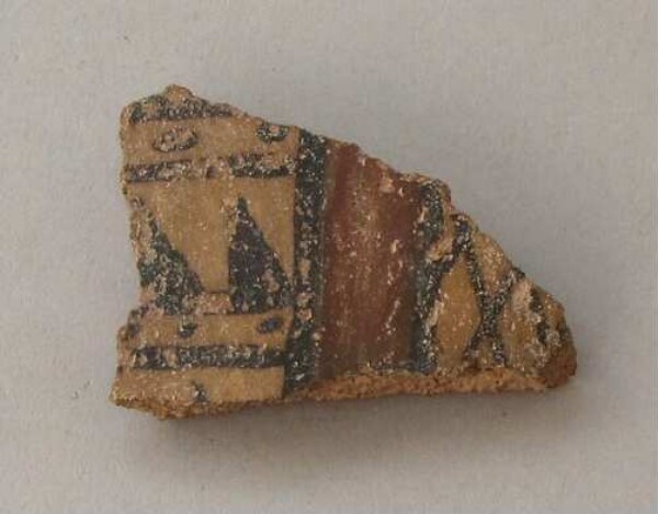 Fragment of a clay vessel