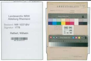 Entnazifizierung Wilhelm Rathert , geb. 18.04.1914 (Lehrer)