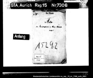 Landstraßenbau im Amt Aurich