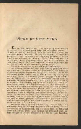 Vorrede zur fünften Auflage